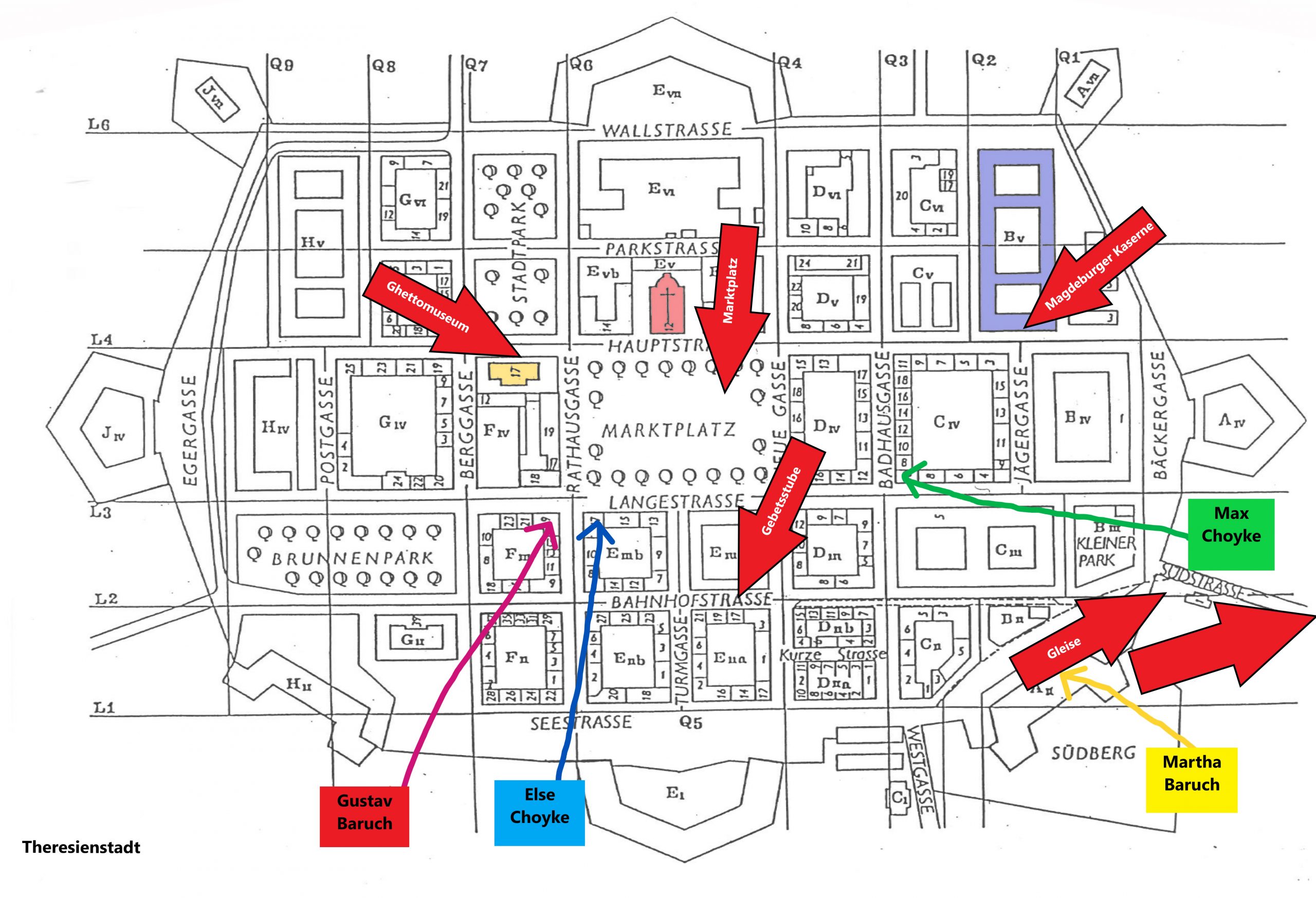 Auf Spurensuche Ehepaare Martha und Gustav Baruch und Else und Max Choyke aus Sebnitz, Osterzgebirge. © BWS